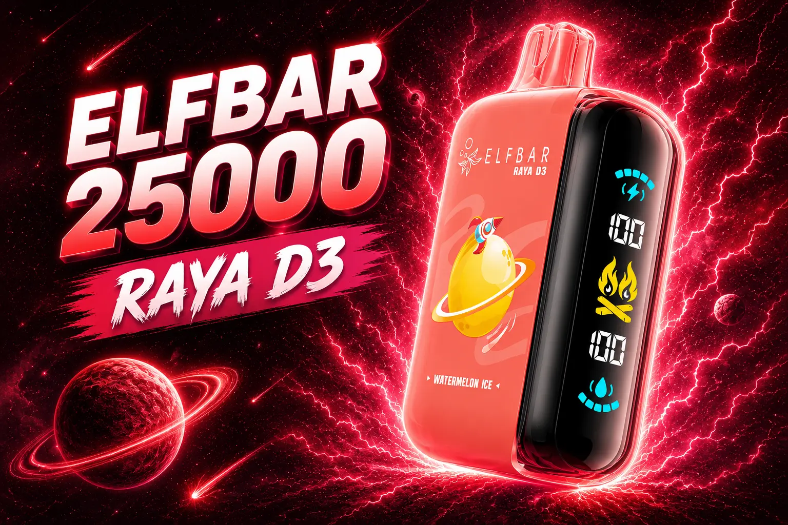 ELFBAR 25000 RAYA D3 disposable vape